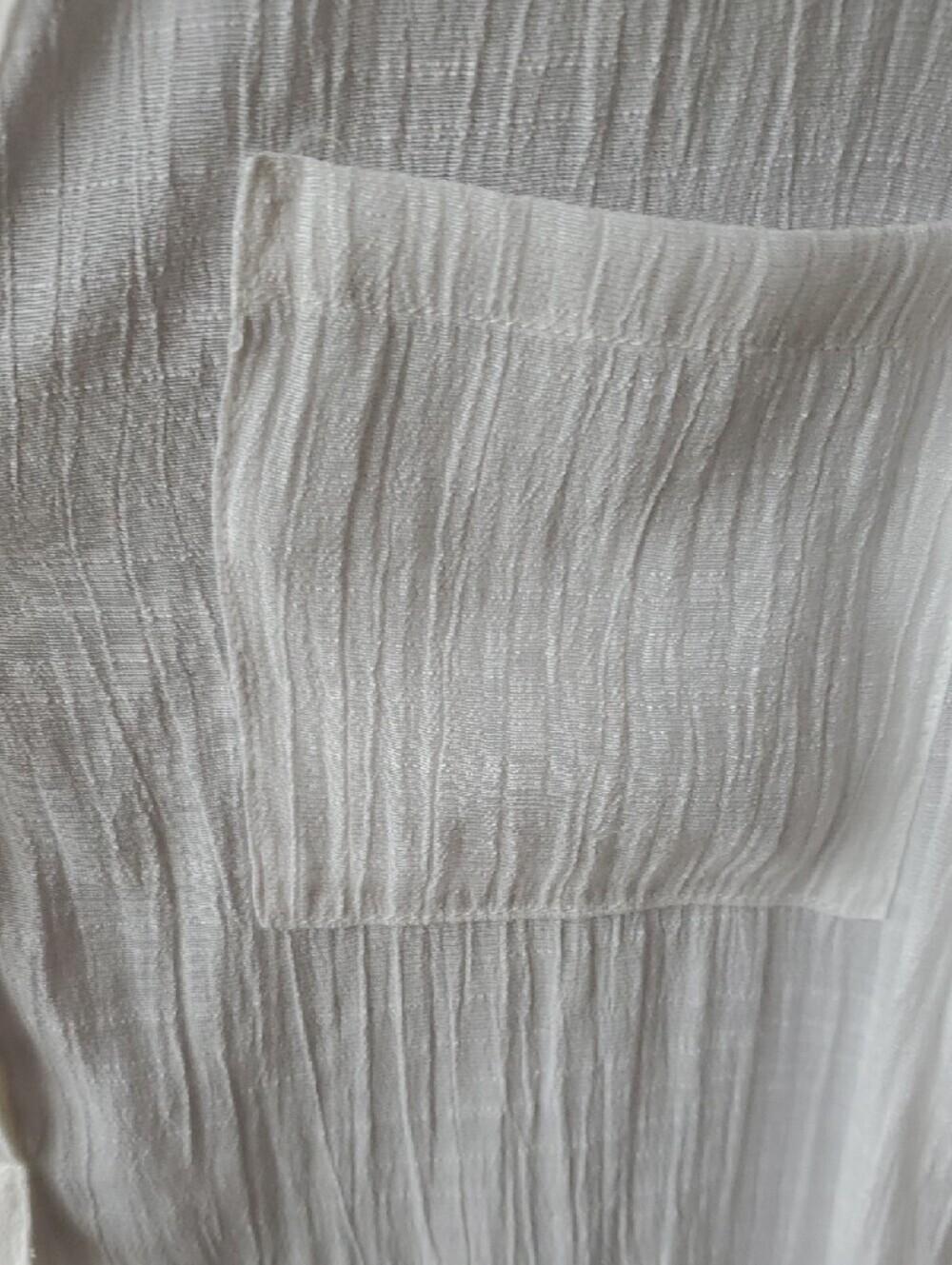 Iz Byer White Rayon Blend Textured Tunic Top - Picture 6 of 9